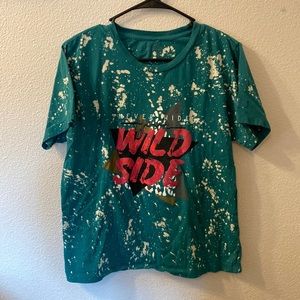 Never hide your Wild side tie dye shirt size medium